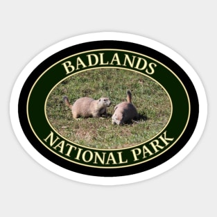 Prairie Dogs at Badlands National Park in South Dakota Sticker